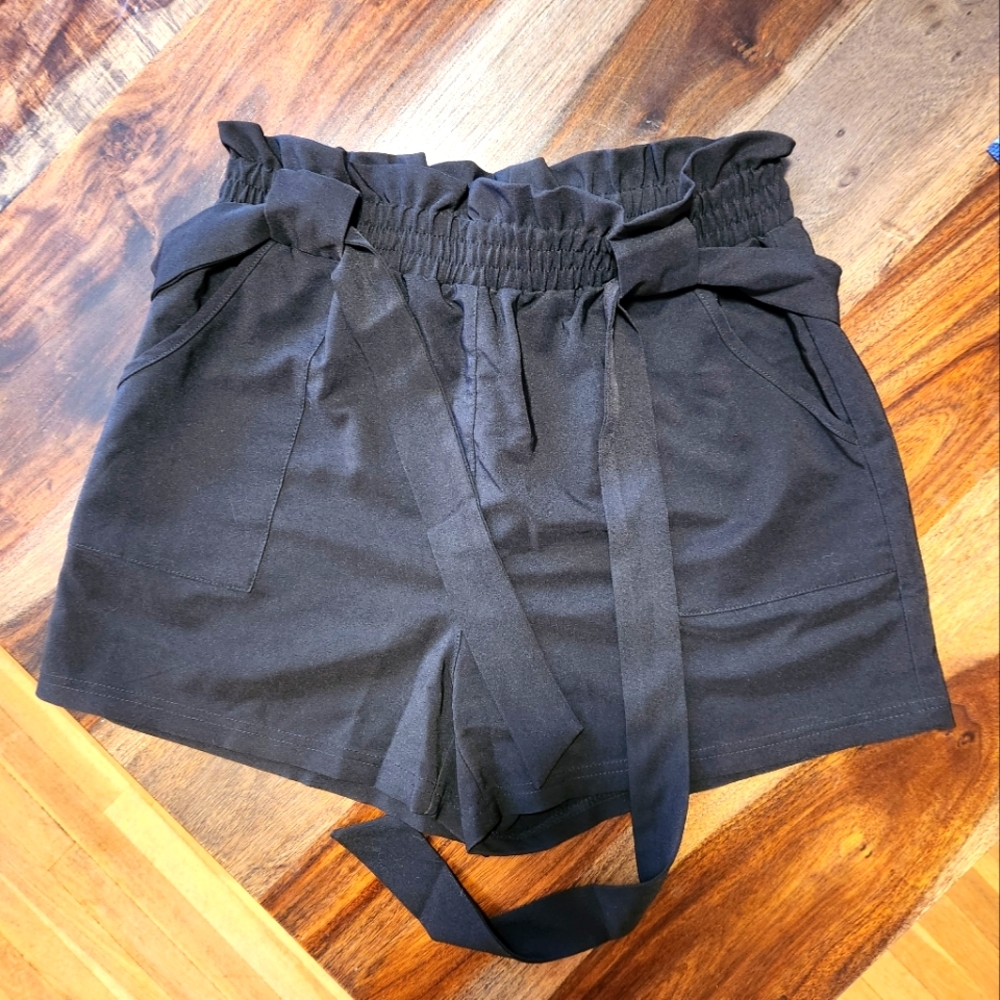 Grace Karin Black Shorts Medium